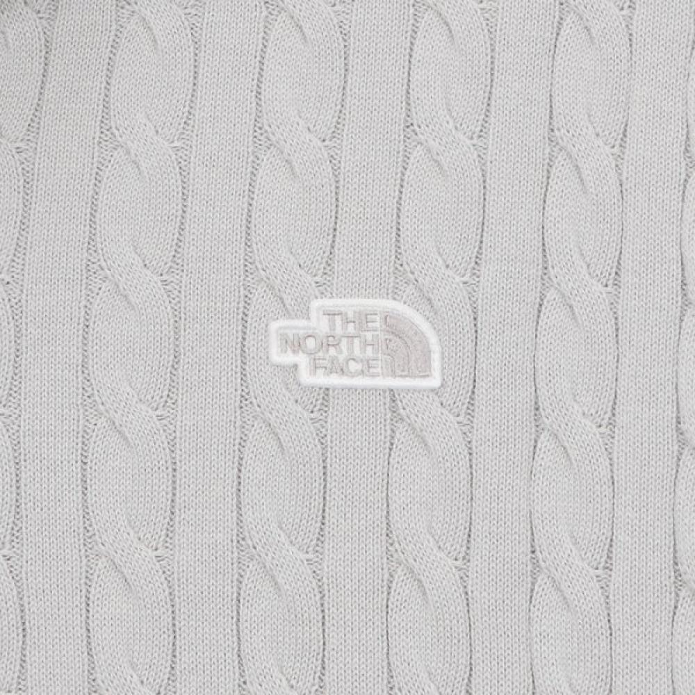 The North Face Men S Cable Short Sleeve Polo Sweater Silver Gray nt7aS00a