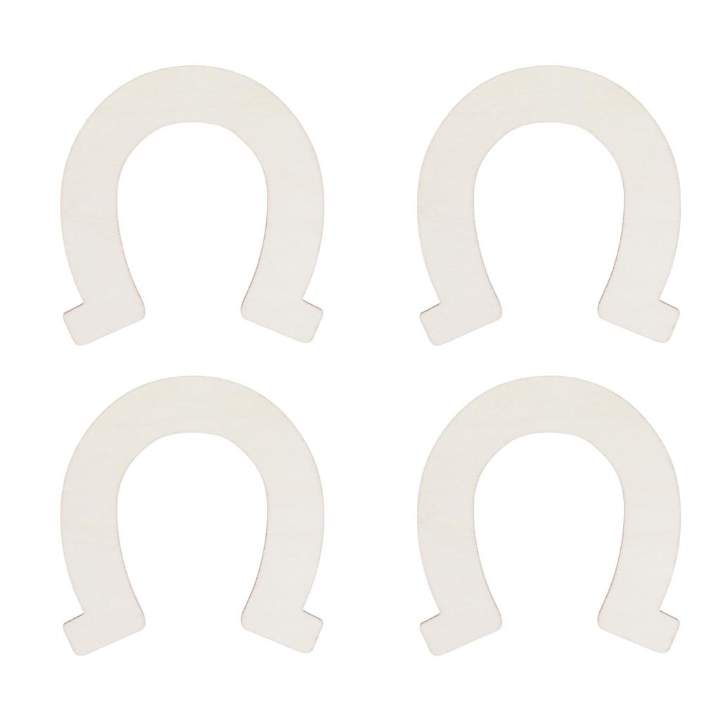 24 шт. DIY деревянные срезы в форме подковы незаконченные вырезы кулон ручная работа украшение