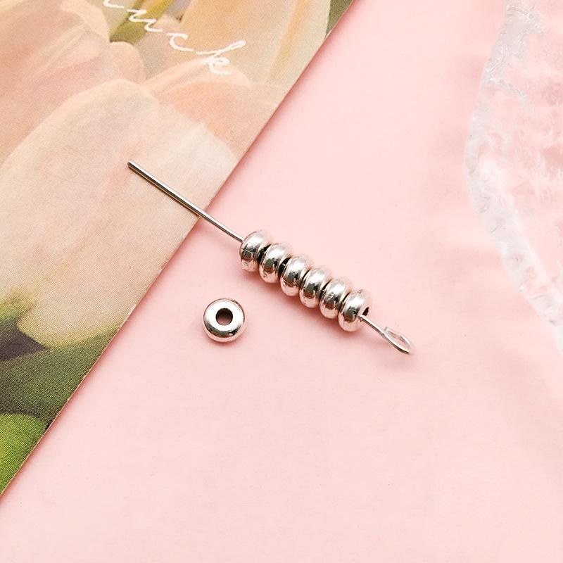 Антикварные серебряные бусины-разделители в форме цветов и звезд для самодельных украшений