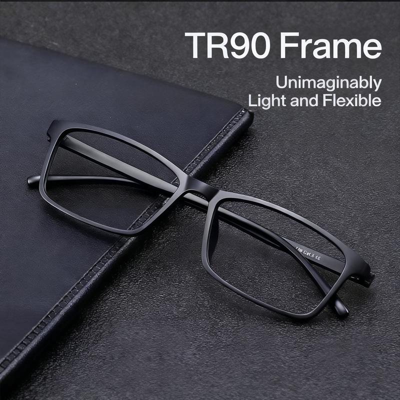 Титановые Очки для Чтения TR90 С Защитой от Синего Света Полная Оправа Компьютерные Очки Диоптрии от +1.0 до +4.0 для Мужчин Женщин
