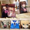 Визуальная новелла Little Busters Наволочка Модная Квадратная Наволочка Спальня Диван Комната Ins Декор Отдых