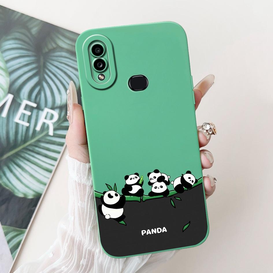 For Samsung Galaxy A10s Case SM-A107F Cover Creative Panda Cartoon Soft Silicone Phone Cases on Samsung A10 SM-A105F M01s Bumper