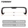 TOSEEK TR30 Bike Carbon Road Handlebar 380/400/420/440mm UD Matt Internal Routing Road Bicycle Handle Bar Bicycle Parts