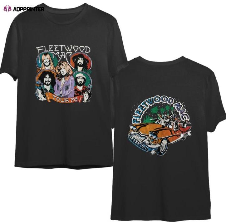 1970039s Fleetwood039 Mac039 Rumours039 Concert Tour Shirt Double Sided Unisex T-Shirt