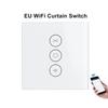 Wi-Fi Wall Switch for Roller Shutters Operated Via WIFI Application CURTAIN SWITCH Model WF CS01 WHITE