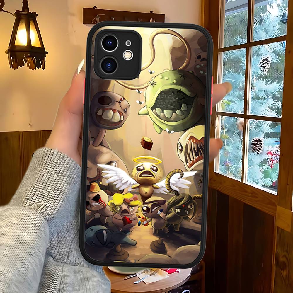 Чехол Защитный Матовый Для IPhone 16 15 14 13 12 11 Pro Max X XS MAX Игра The Binding Of I-Isaac