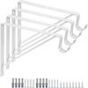 Wall Shelf  Heavy Duty Iron Load Bearing   Resistant Storage Support Bracket Closet Hanger Pole 