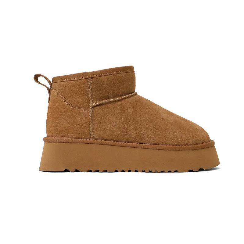 Чжоу Дунъюй бархатные толстоподошвенные шерстяные угги новая верхняя одежда зимние теплые пушистые короткие ботинки