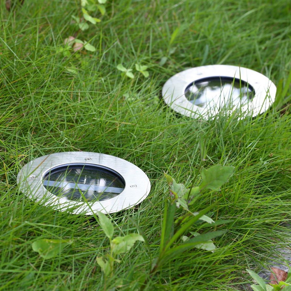 Светодиодный солнечный подземный светильник для сада, настила, освещение