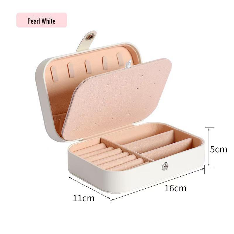 Exquisite Large-Capacity Jewelry Box for Travel - Portable Storage for Necklaces, Rings, and Earrings