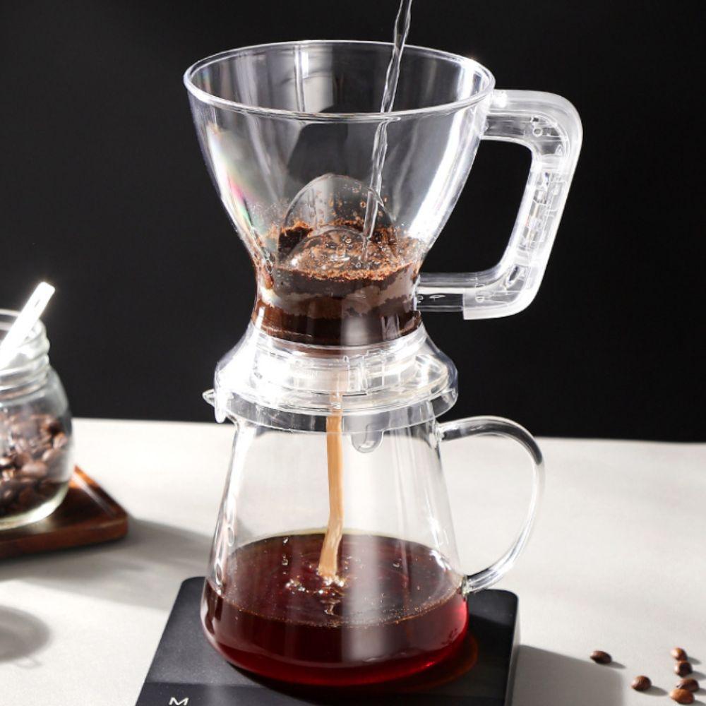 Filter Paper Free Pour Over Coffee Dripper PC Coffee Filter Cup Coffee Brewer Pot Living Rooom