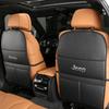 For Jeep Leather Car Anti-Kick Mats Auto Seat Back Protector Cover For Jeep Grand Cherokee Wrangler JK Gladiator Compass Rene