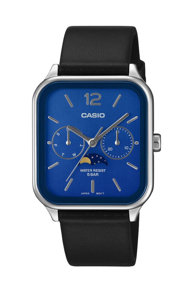 Casio Коллекционные часы, Функция фазы Луны, MTP-M305L-2AJF, Мужские, Синий/Черный, Оригинальный японский продукт