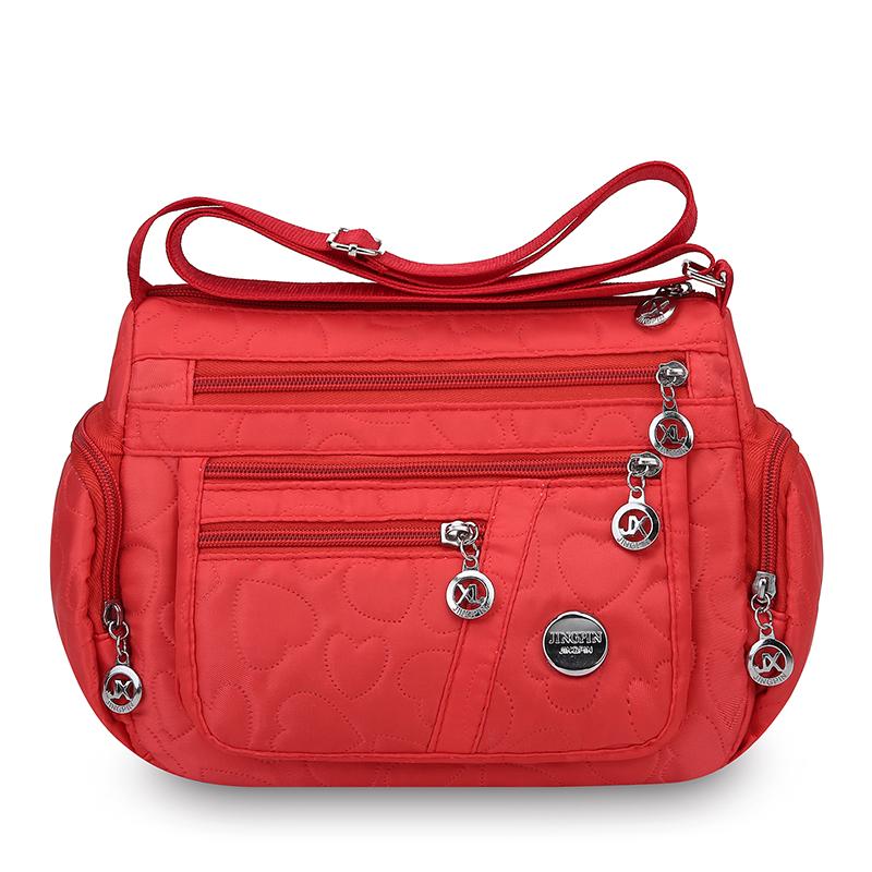 Большая водонепроницаемая сумка кроссбоди через плечо с несколькими карманами для поездок на работу и использования на открытом воздухе