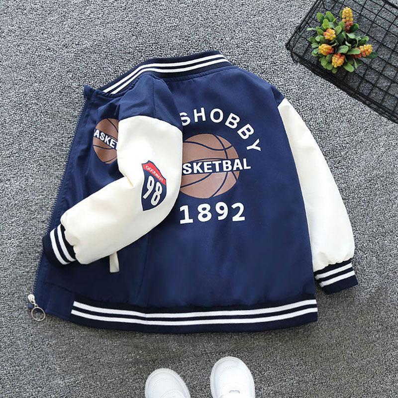 Весна Осень Детские Мальчики и Девочки Куртка Модная Мультяшный Медведь Узор Детская Ветровка Пальто Для Детей Верхняя Одежда Одежда 2-12 Лет