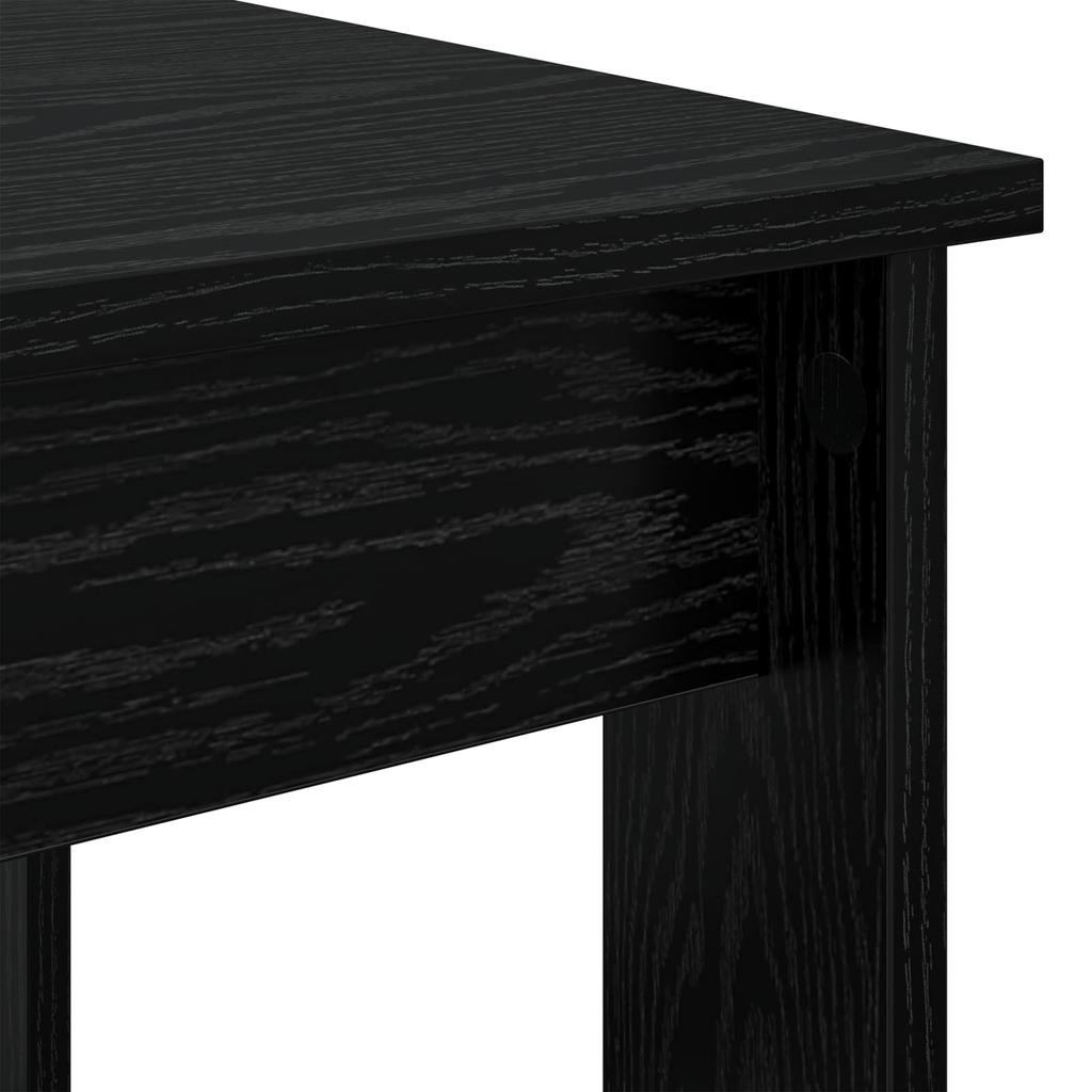 Coffee Table Set 2 pcs Black Oak Look 50 x 52 x 42 cm