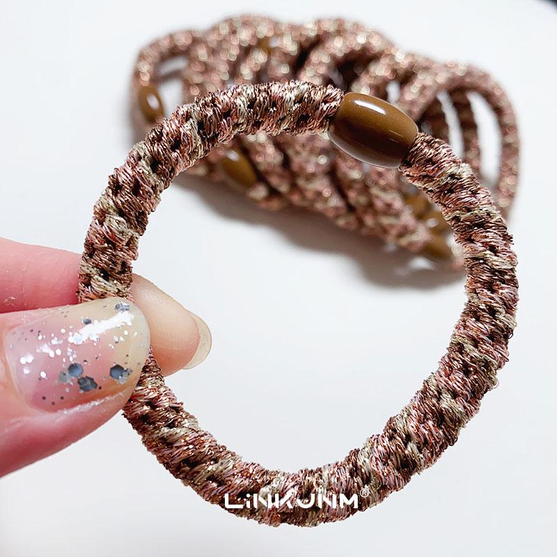 10PCS Korean Women Hair Scrunchies Quality Girls Elastic Rubber Bands Ponytail Holder Tie Gum Accessoies Party Birthday Gift