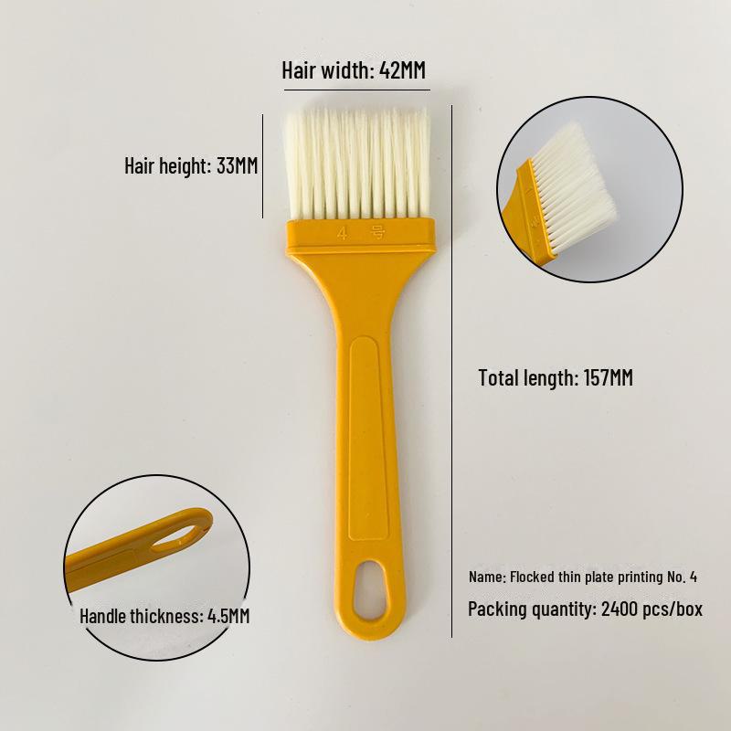 «Прочная, устойчивая к высоким температурам пластиковая щетка для чистки, покраски и приготовления на гриле»