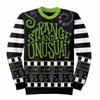 Beetlejuice Unisex Adult Strange And Unusual Knitted Jumper