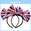 Повязка на голову с бабочкой Union Jack, ободок для волос для патриотических празднований и Платинового юбилея, унисекс