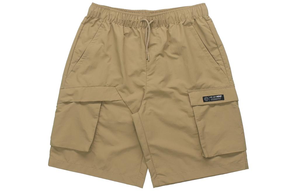 Li Ning Sports Fashion Collection Shorts Men's Khaki AKSR527-2