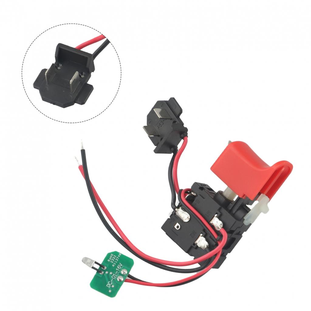 29*60*27мм Выключатель курка дрели 37г Черный+Красный DCJZ1601