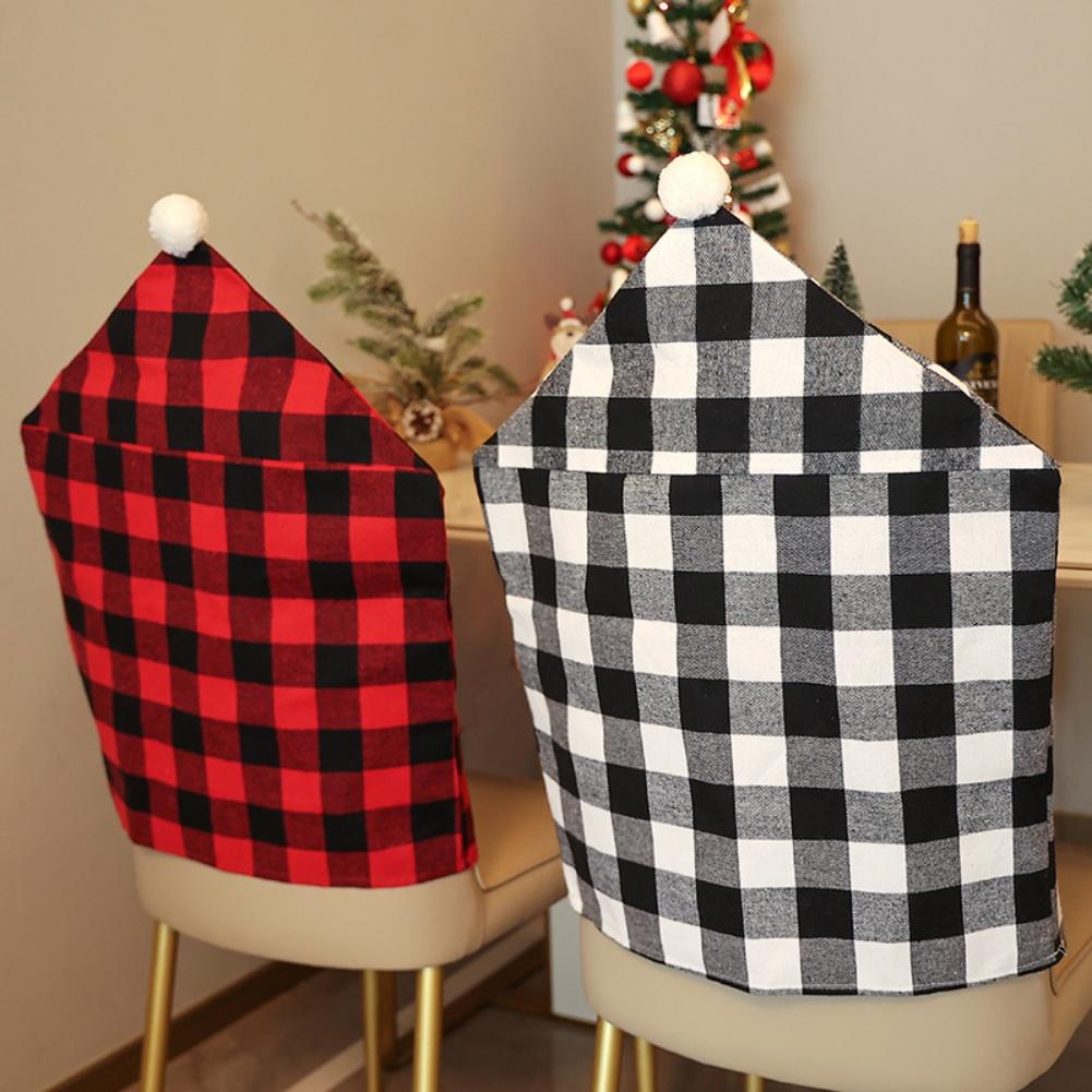 Family Dinners As Shown Buffalo Plaid Chair Covers Stylish Dining Room Decor Check Pattern Covers Machine Washable
