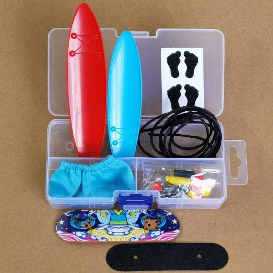 Набор мини-самокатов для пальцев из сплава с штанами и ботинками для пальцев - Набор игрушек для детей