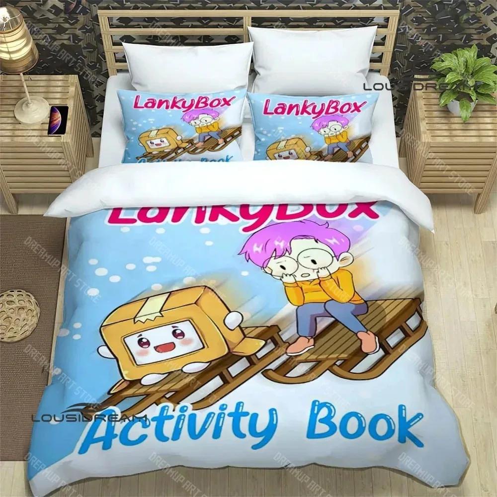 Lankybox Foxy Boxy Милые Набивные Комплекты Постельного Белья Изысканный Набор Постельных Принадлежностей Пододеяльник Комплект Покрывала Постельное Белье Роскошный