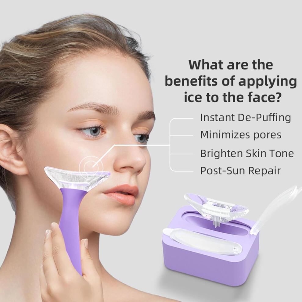 Face Icer Face Roller Ice - Silicone Cooling Tool For Women And Men, Spa Facial Tool, Contour Shaping