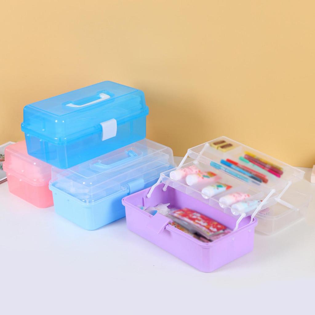 3 Layer Storage Box Sewing Supplies Organizer Multipurpose for Nails Making Sets Art