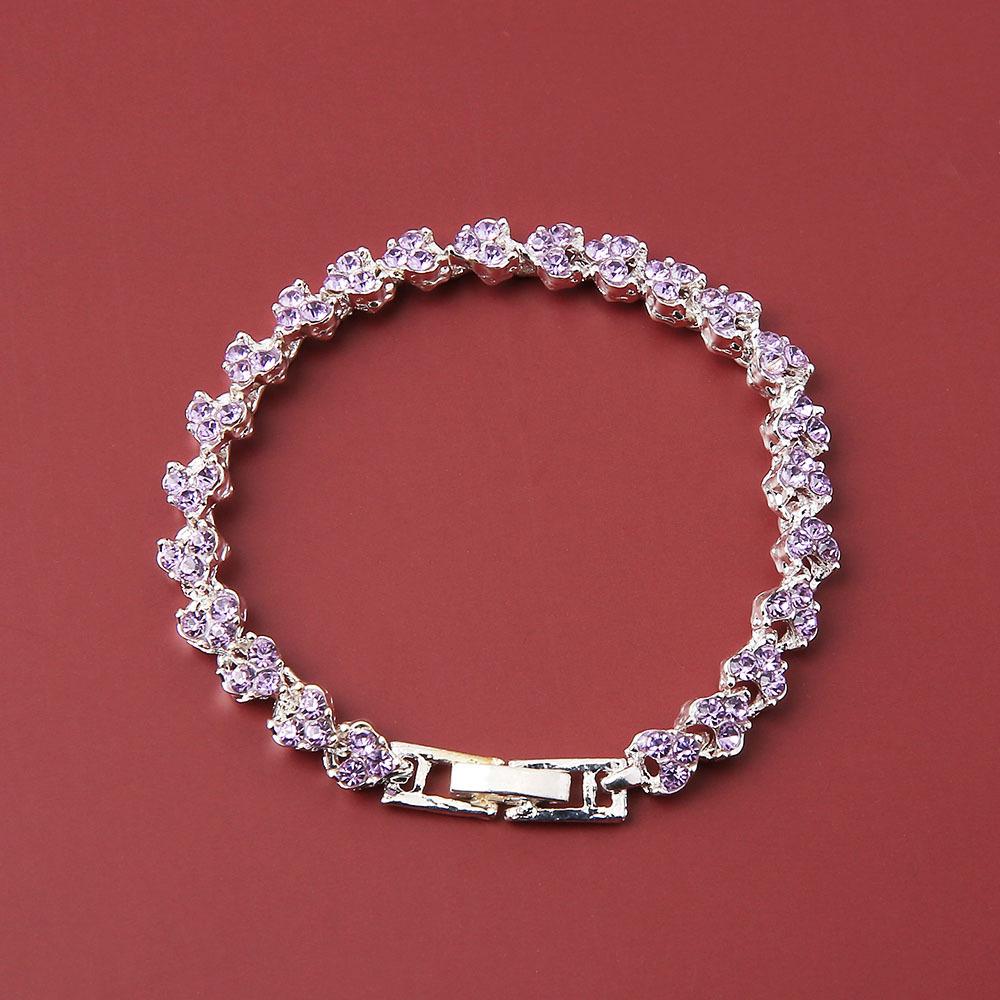 European and American New Bracelet Fashion Ladies Diamond-encrusted Zircon Bracelet for Girlfriend Valentine's Day Gift