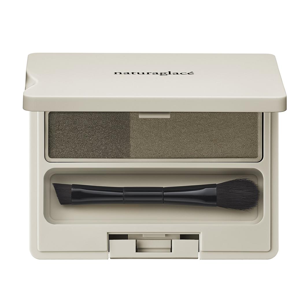 Natura Glace Eyebrow Powder 01 with Brush (olive Gray)