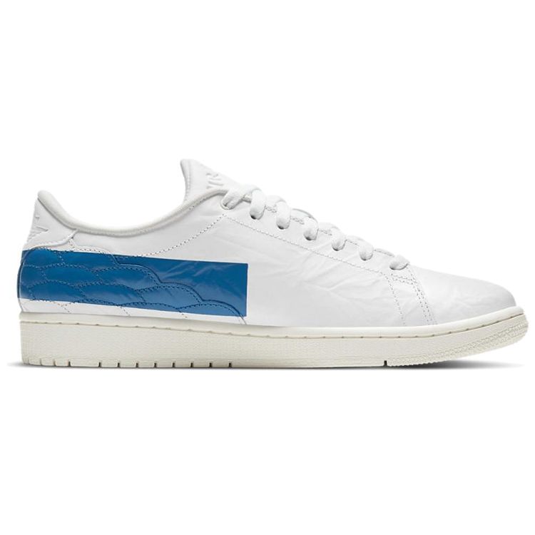 Кроссовки унисекс Air Jordan 1 Center Court в стиле милитари синие с белым парусом DJ2756-103