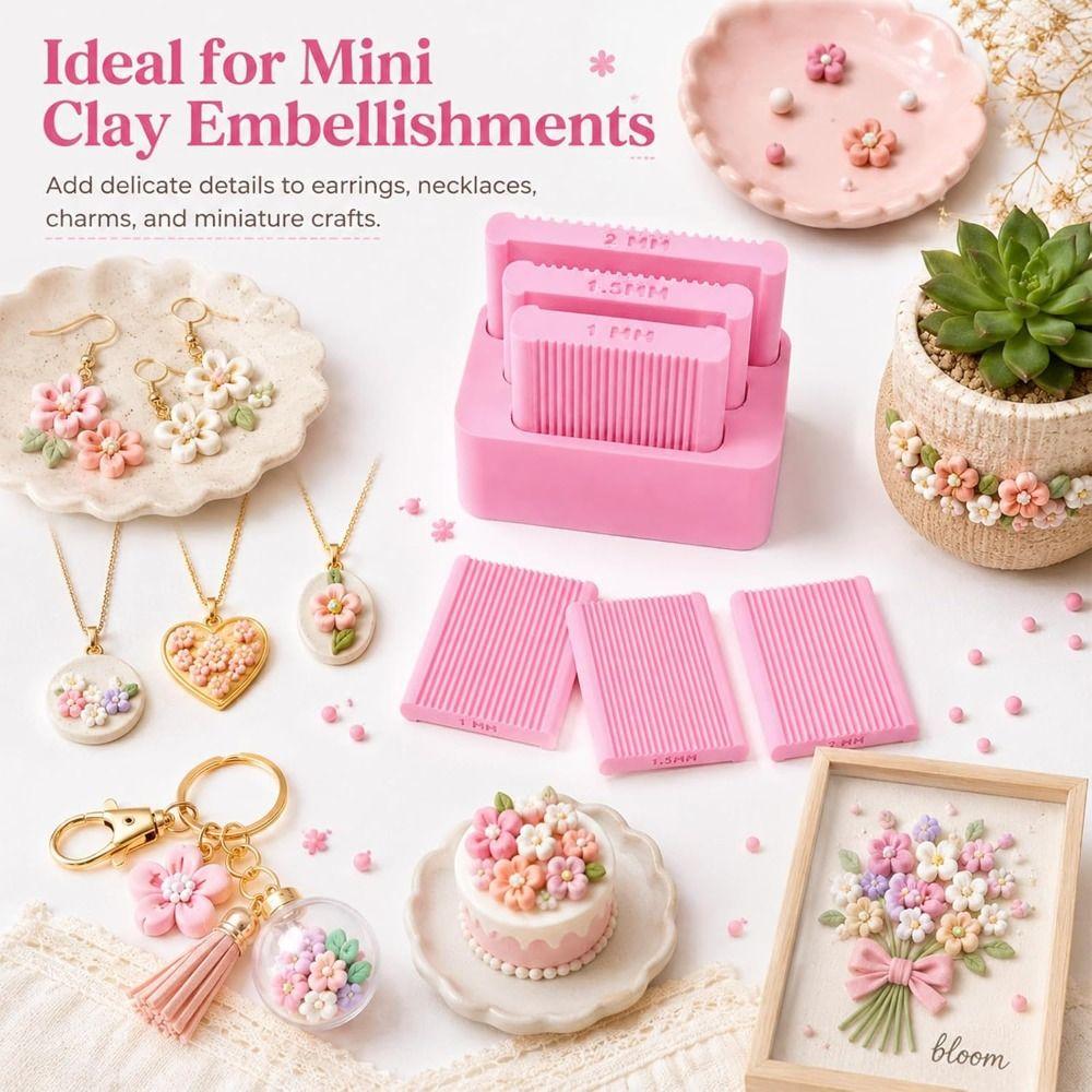 1&1.5&2mm Clay Ball Maker 3D Print Bead Shaping Tool Creative Rolling Clay Mold  for Jewelry Making