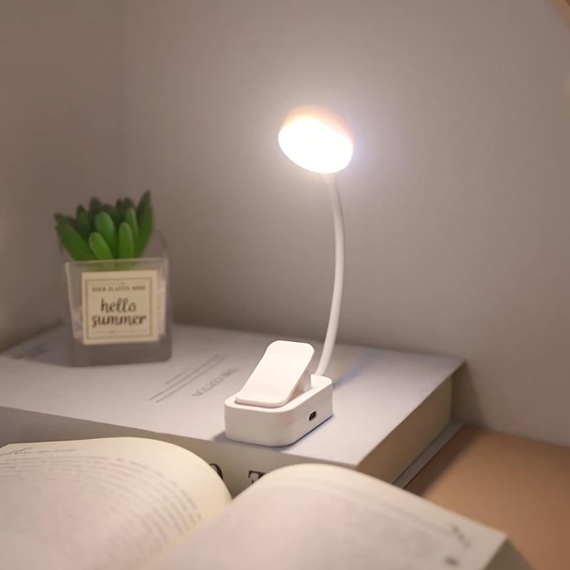 1 Белый светодиодный зажим для книги, три цветовые температуры, регулируемая яркость, мини-легкий прикроватный… Еще