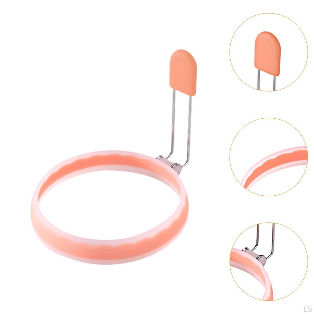 Egg Frying Ring Maker Leakproof Griddle Cooking Shaper, Round Cooker for Burger,