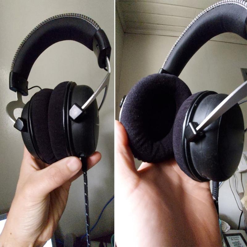 Breathable Headphone Ear Pads Sweat Resistant Design Extended Gaming Time Repair for Cloud 2 Spare Ear Cushions