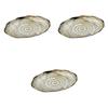 Набор из 3 белых матовых овальных тарелок x 22 x Керамические тарелки неправильной формы от Setomonohonpo (большой) [31 3.5см]