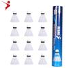 REGAIL 12Pcs Imitation Nylon Feather Badminton Plastic Birdies Ball Set Shuttlecock for Indoors Outdoors Sports