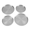 4Pcs/Set Stainless Steel Kitchen Stove Top Burner Covers Cooker Protection Rustproof Round Oven Cover
