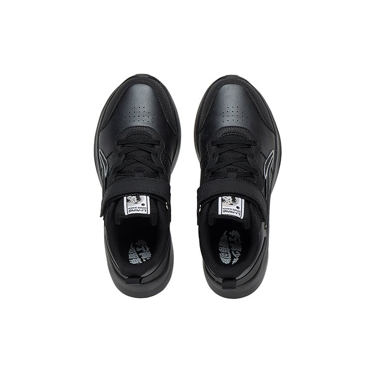 Li Ning Kids Sports Lifestyle Series Удобная легкая повседневная обувь Детская повседневная обувь черного цвета YKCS178-5