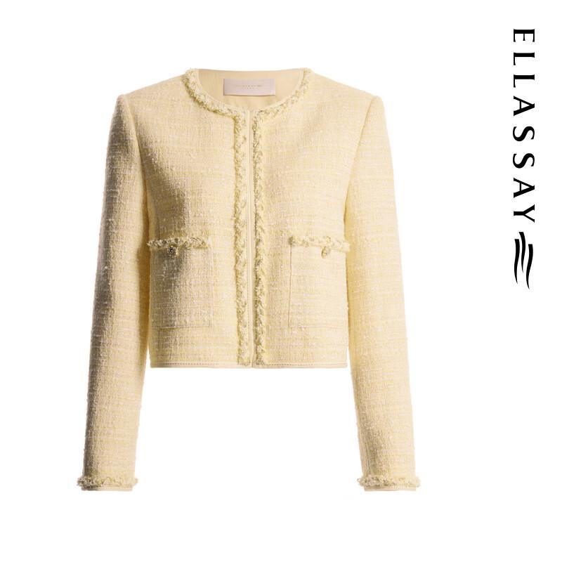 ELLASSAY Женский элегантный твидовый короткий жакет