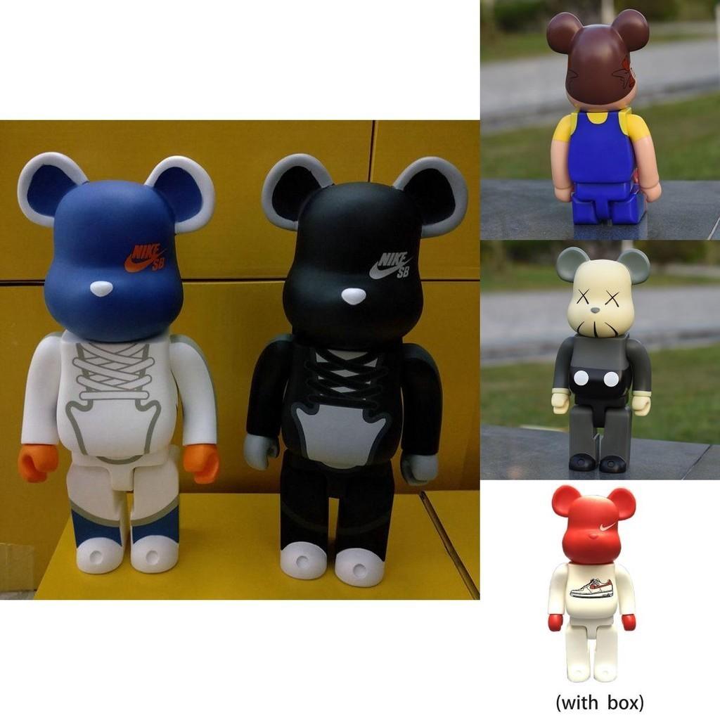Трендовая фигурка Bearbrick 400% Peko Железный Человек для уникальной коллекции