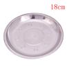 Круглая посуда из нержавеющей стали диаметром 14-26 см для кемпинга, обеденная тарелка, контейнер для еды