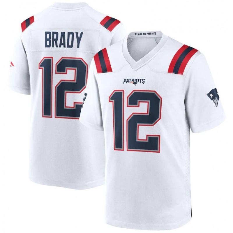 NFL Patriots Youth Adult Football Jersey Short Sleeve Breathable Quick Dry Embroidered Name Number