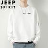 JEEP SPIRIT Men's Faux Two-Piece Round Neck Casual Sweatshirt