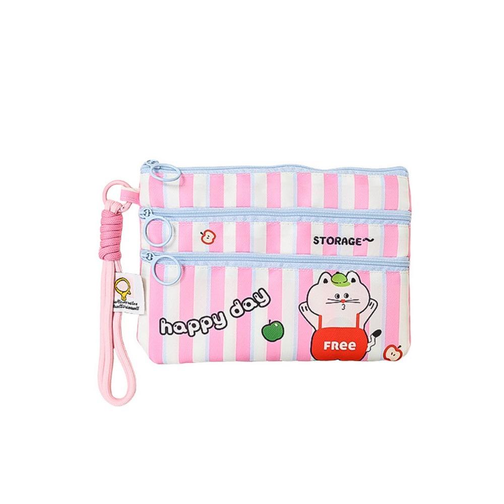 3 Layer Portable Passport Bag Multiple Card Slots Travel Storage Passport Clip Licenses