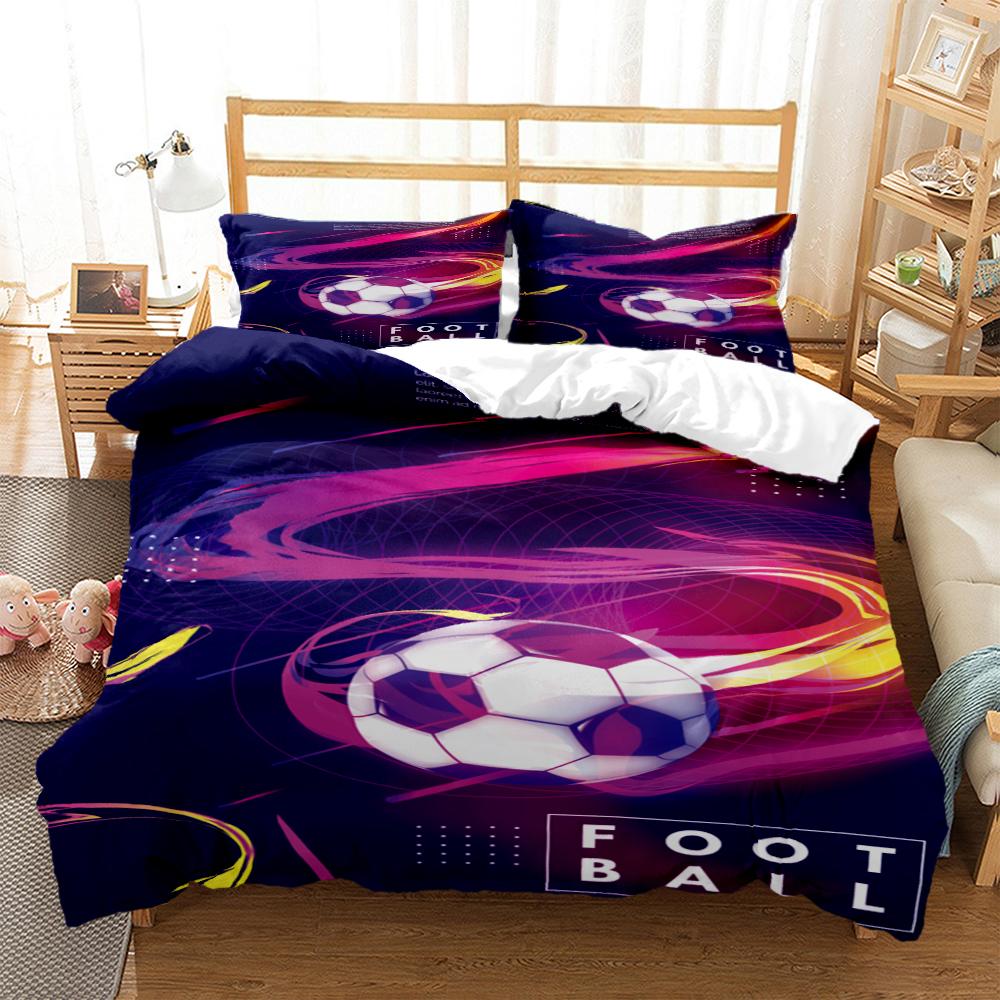 Comforter Soccer Digital Print Bedding Sets Child Boys Set For Teens King Size Bedding Set