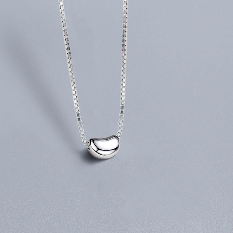 S925 Серебряный горошек Серебряное ожерелье-цепочка на ключицы для женщин и девочек, вечерние ювелирные изделия, подарки